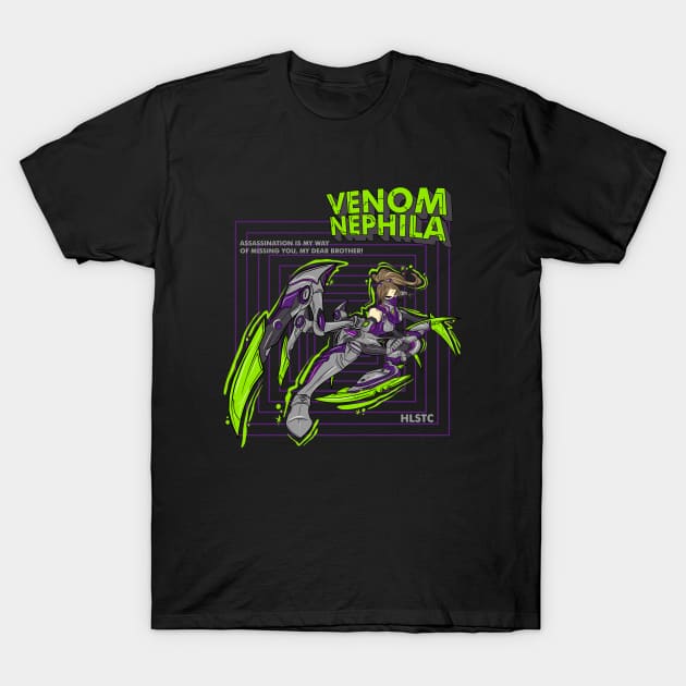 Mobile Legends Hanabi Venom Nephila T-Shirt by Holistic